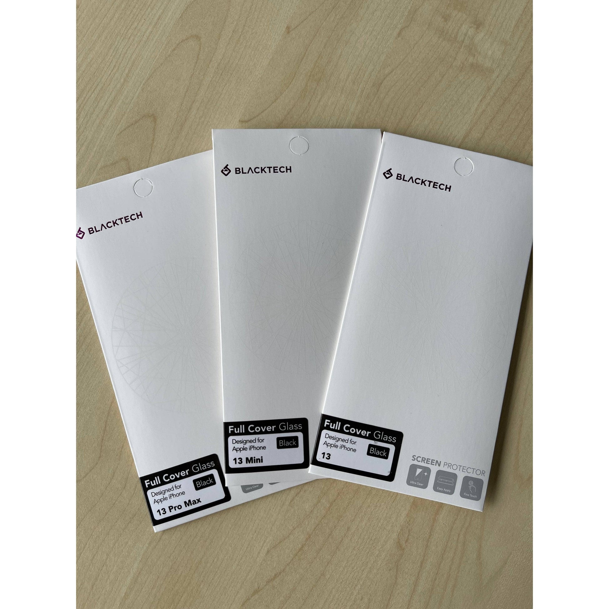 BLACKTECH Full Cover Tempered Glass for iPhone 13/13 Pro Max/13 Mini-Screen Protector-BLACKTECH-www.PhoneGuy.com.au