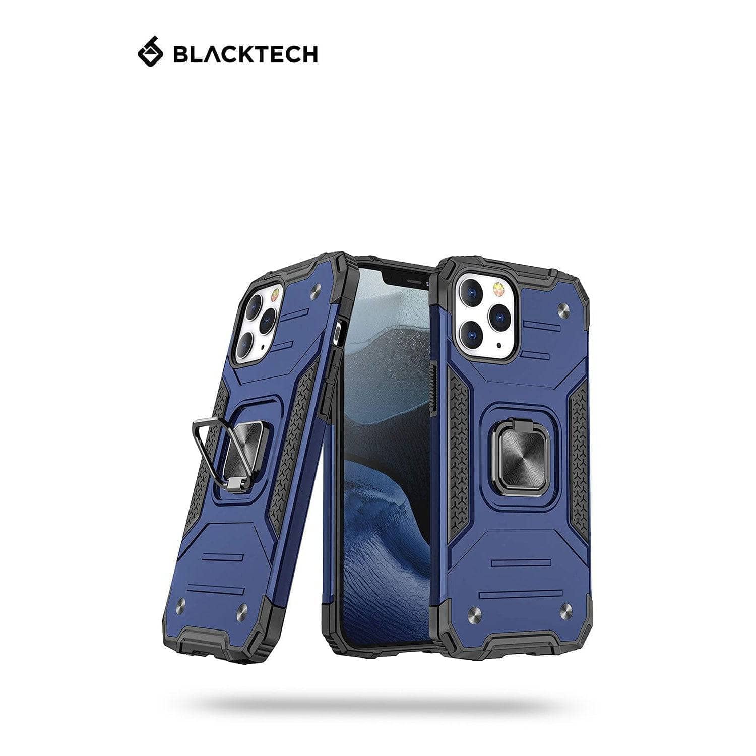 BLACKTECH Robot Magnet Case For iPhone 13/ 13 Pro Max - Black-Phone Case-BLACKTECH-www.PhoneGuy.com.au