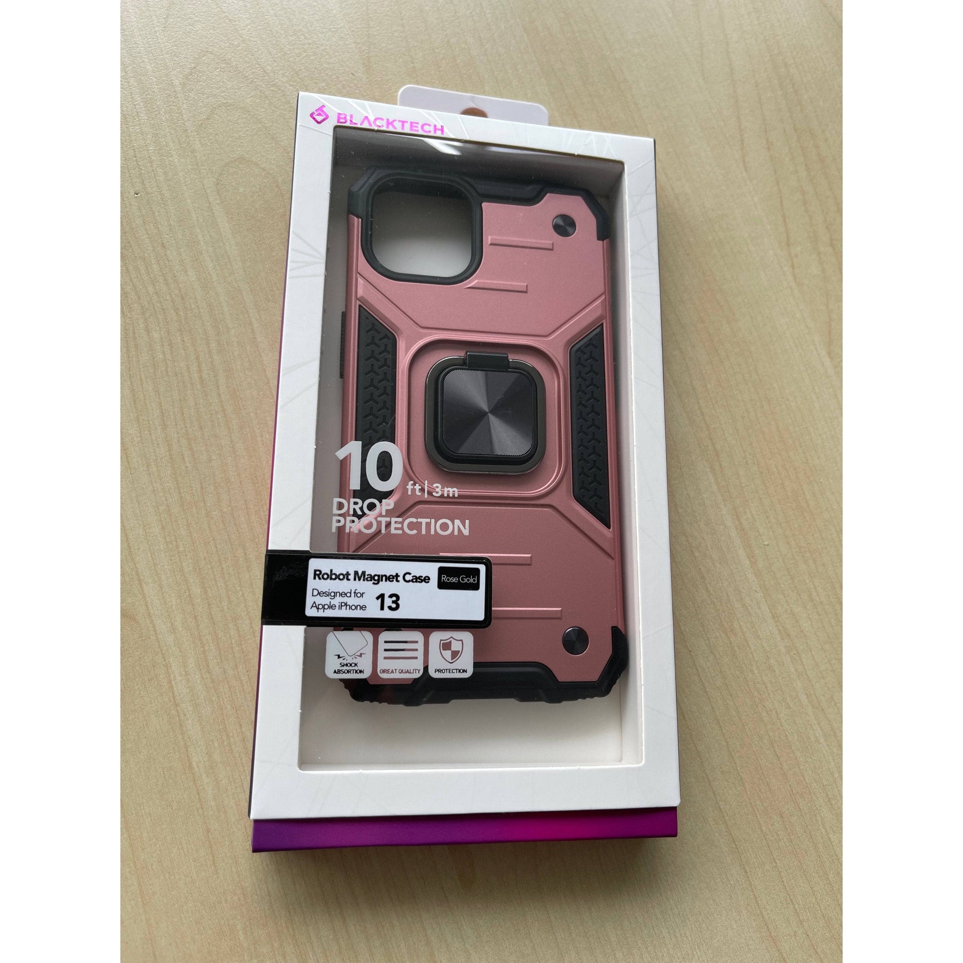 BLACKTECH Robot Magnet Case For iPhone 13/ 13 Pro Max - Black-Phone Case-BLACKTECH-www.PhoneGuy.com.au