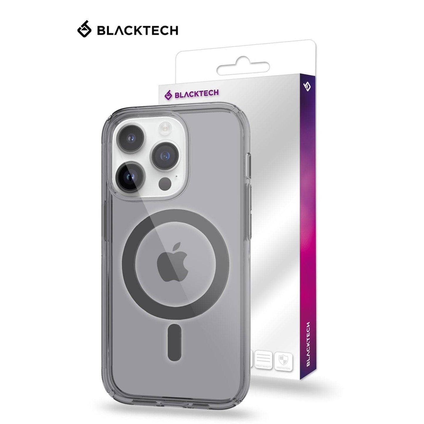 BLACKTECH Stay Magnetic - Smoke Black for iPhone 14 Pro Max-phone case-Case & Gear - phoneguy.com.au-www.PhoneGuy.com.au