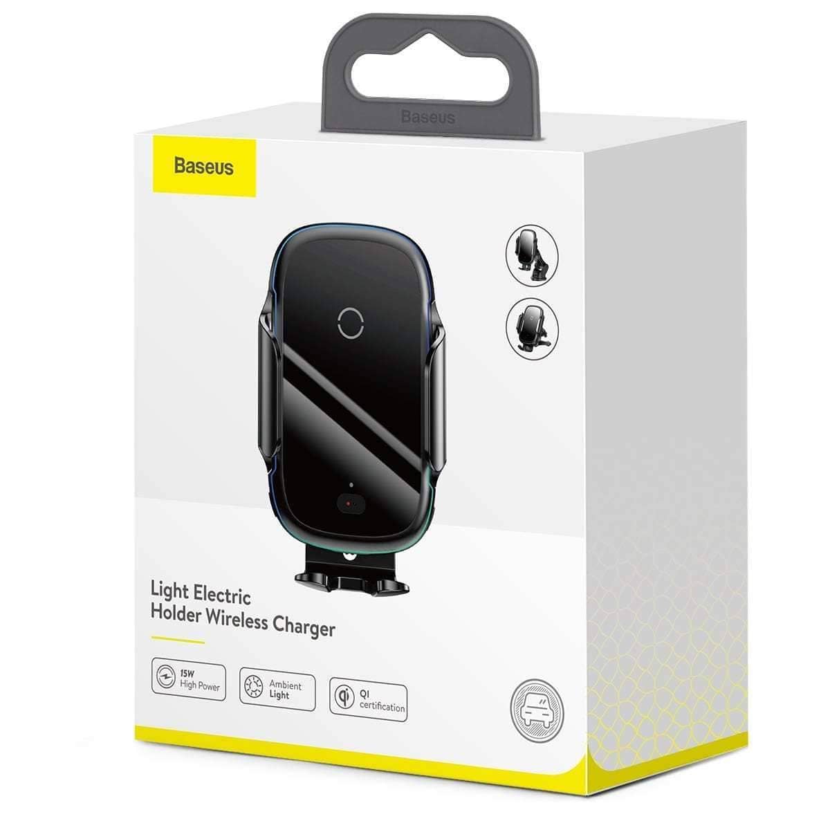 Baseus (15W) Fast Wireless Charger Automatic Clamp / Air Vent & Suction Car Mount-Holders-Baseus-www.PhoneGuy.com.au