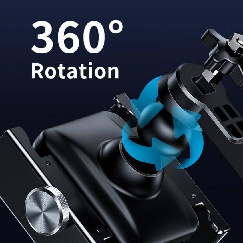 Baseus Motorcycle Bicycle Mount Aviation Alloy Mechanical Lock Secure Holder Black-Holders-Baseus-www.PhoneGuy.com.au