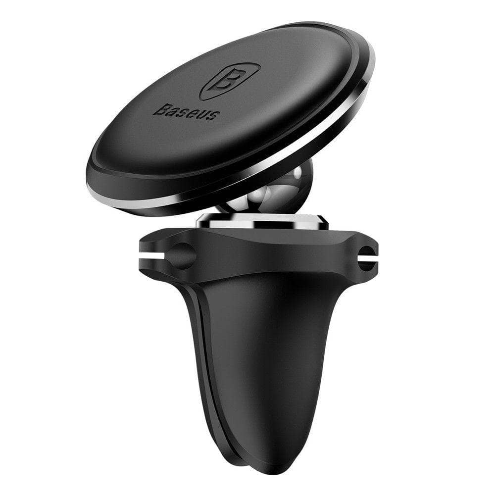 Baseus STRONG Magnetic Air Vent Car Mount Holder With Cable Clip - Black-Holder-Baseus-www.PhoneGuy.com.au