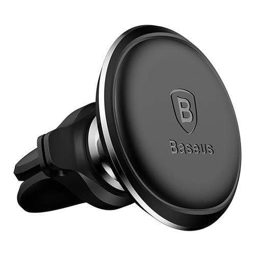 Baseus STRONG Magnetic Air Vent Car Mount Holder With Cable Clip - Black-Holder-Baseus-www.PhoneGuy.com.au