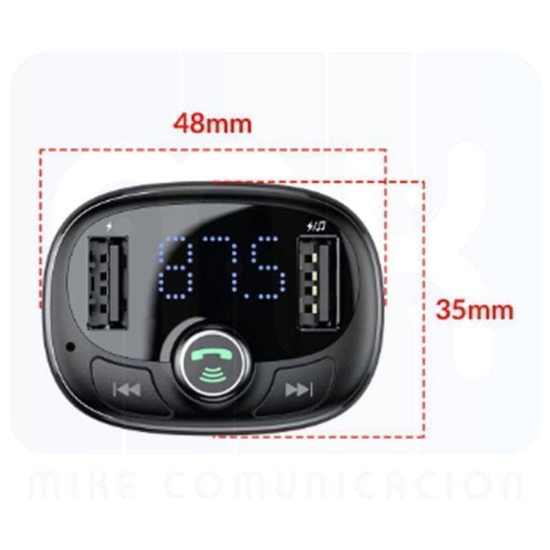 Baseus T Type S09A FM Transmitter MP3 Car Player Fast Charger Bluetooth Wireless Music-Audio-Baseus-www.PhoneGuy.com.au