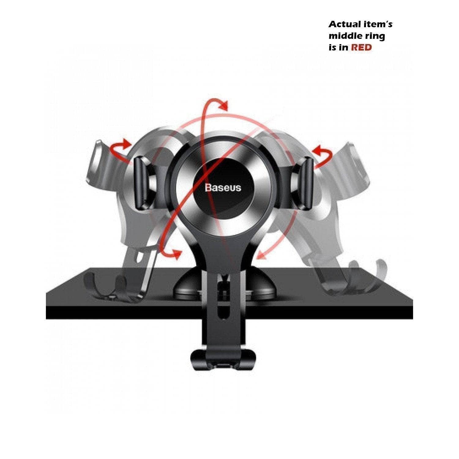 Baseus XP09 Suction Gravity Car Mount Universal Cradle Jelly Suction Dashboard Suitable-Holders-Baseus-www.PhoneGuy.com.au