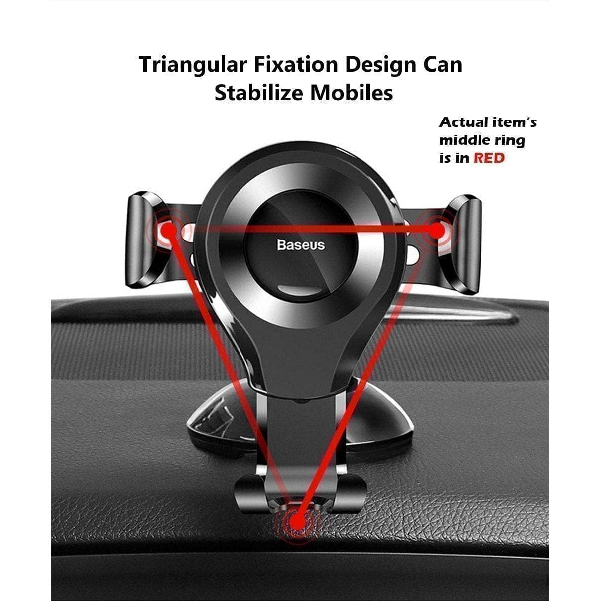 Baseus XP09 Suction Gravity Car Mount Universal Cradle Jelly Suction Dashboard Suitable-Holders-Baseus-www.PhoneGuy.com.au