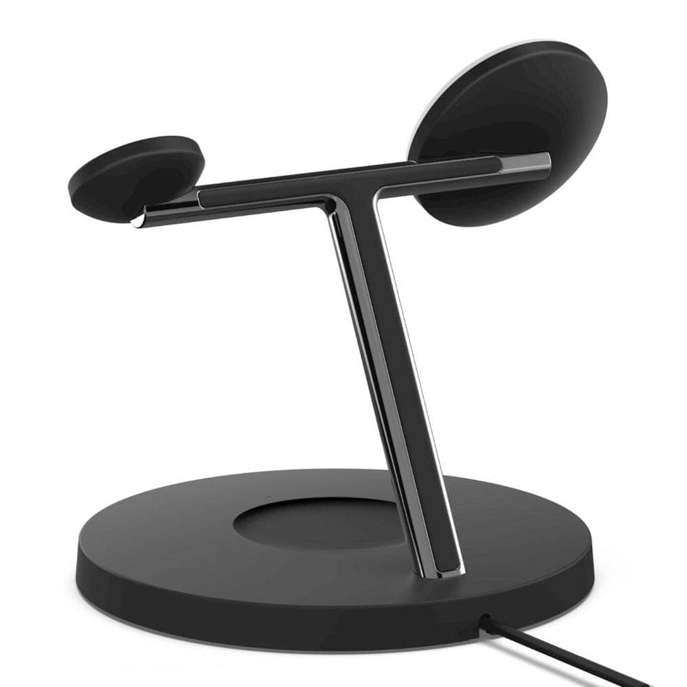 Belkin 15W Magsafe 3 in 1 Magnetic Wireless Charger - For iPhone 12/12 Pro - Black-Charging - Wireless Chargers-BELKIN-www.PhoneGuy.com.au