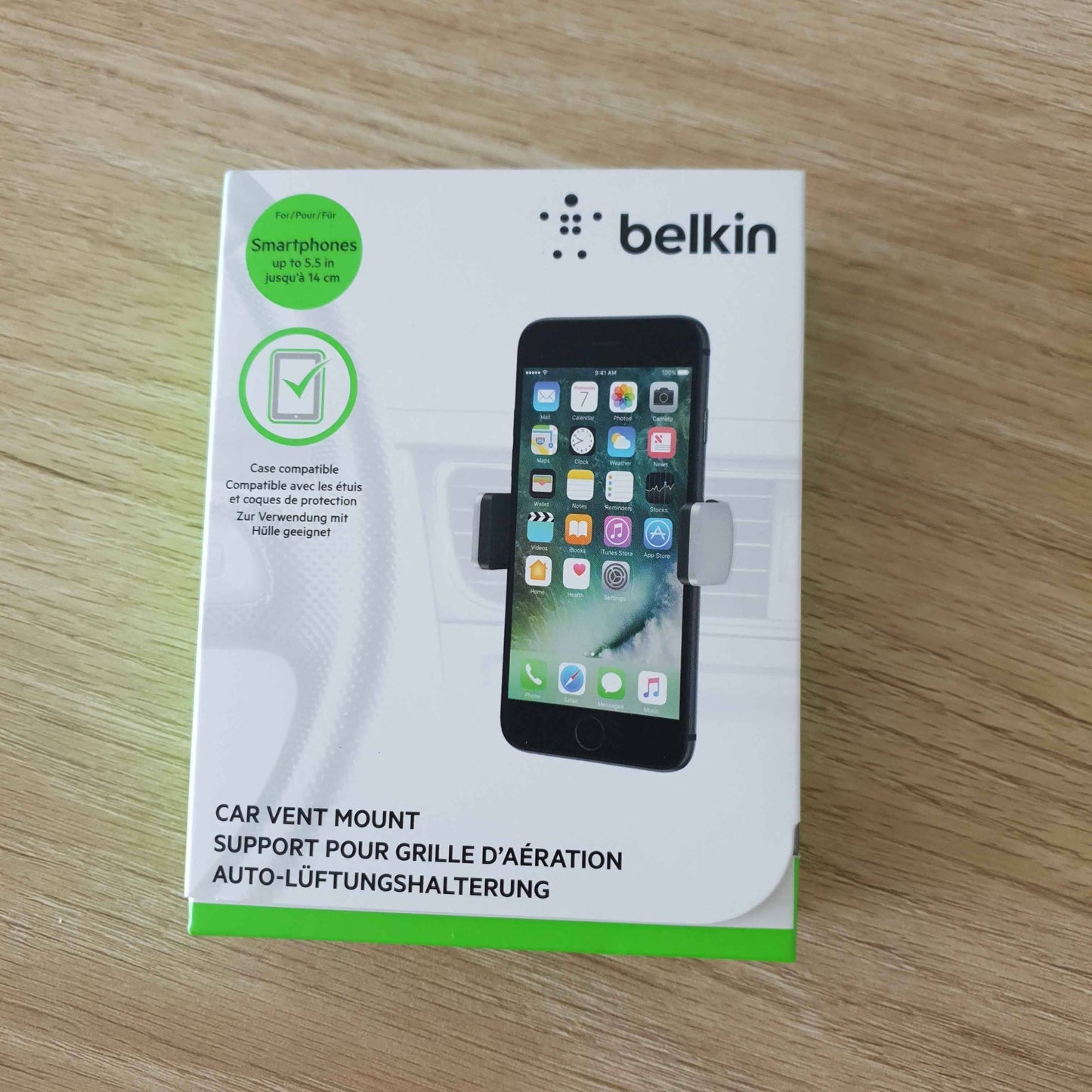 Belkin Universal Car Vent Mount - For Smartphone Black-Holders-BELKIN-www.PhoneGuy.com.au