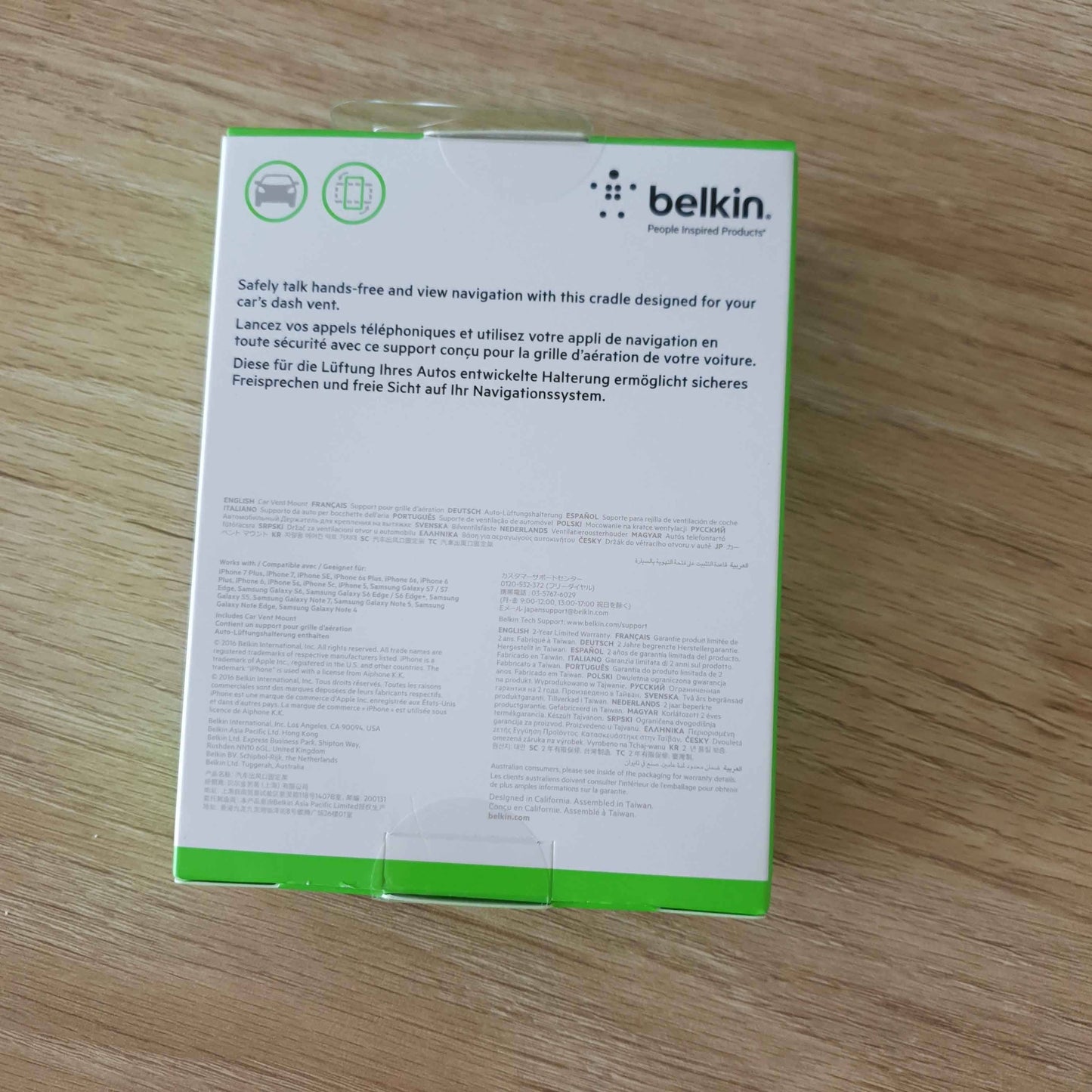 Belkin Universal Car Vent Mount - For Smartphone Black-Holders-BELKIN-www.PhoneGuy.com.au
