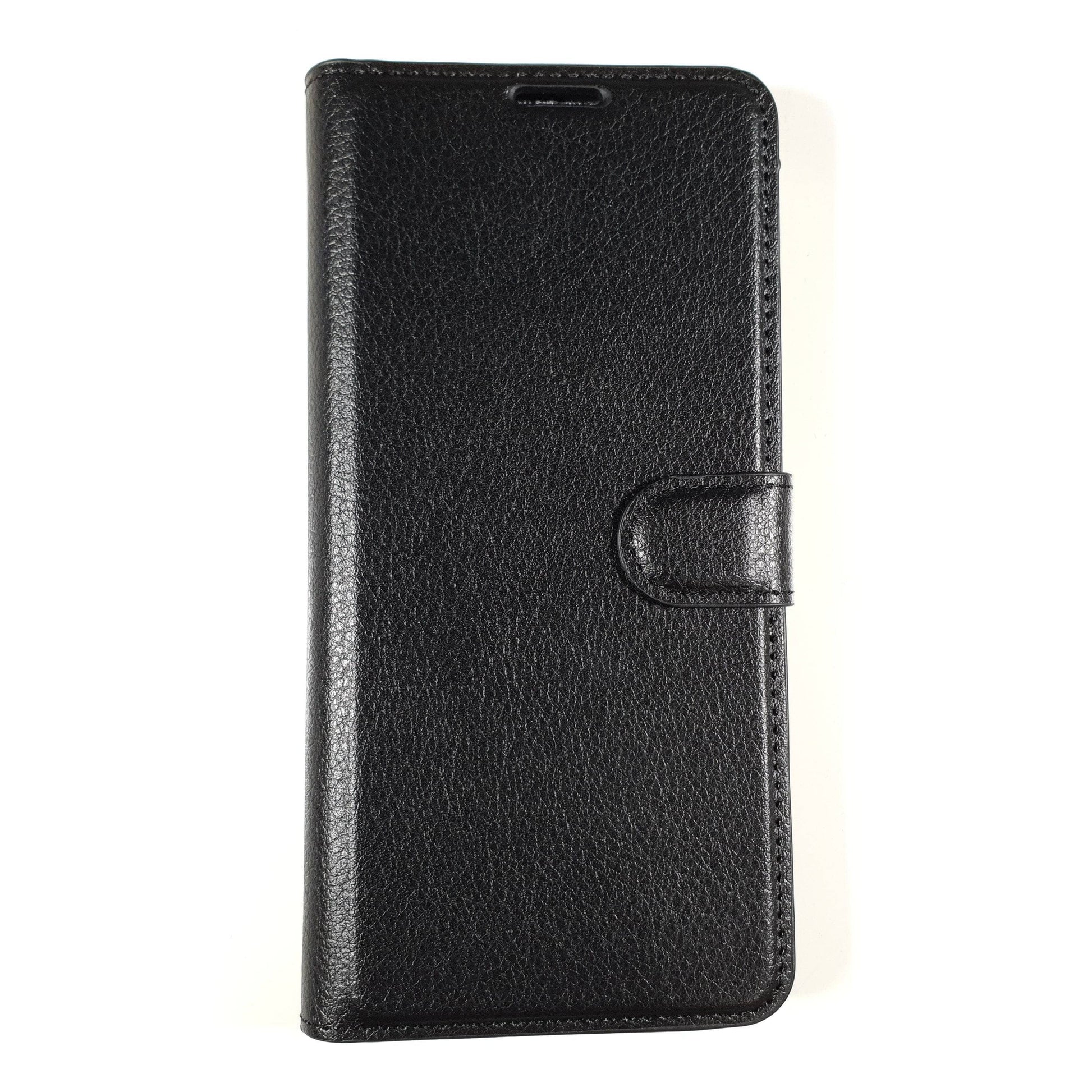 Blacktech Black Wallet Case Folio for OPPO Find X2 Pro NEO Lite with Pockets Cards-Phone Case-Blacktech-www.PhoneGuy.com.au