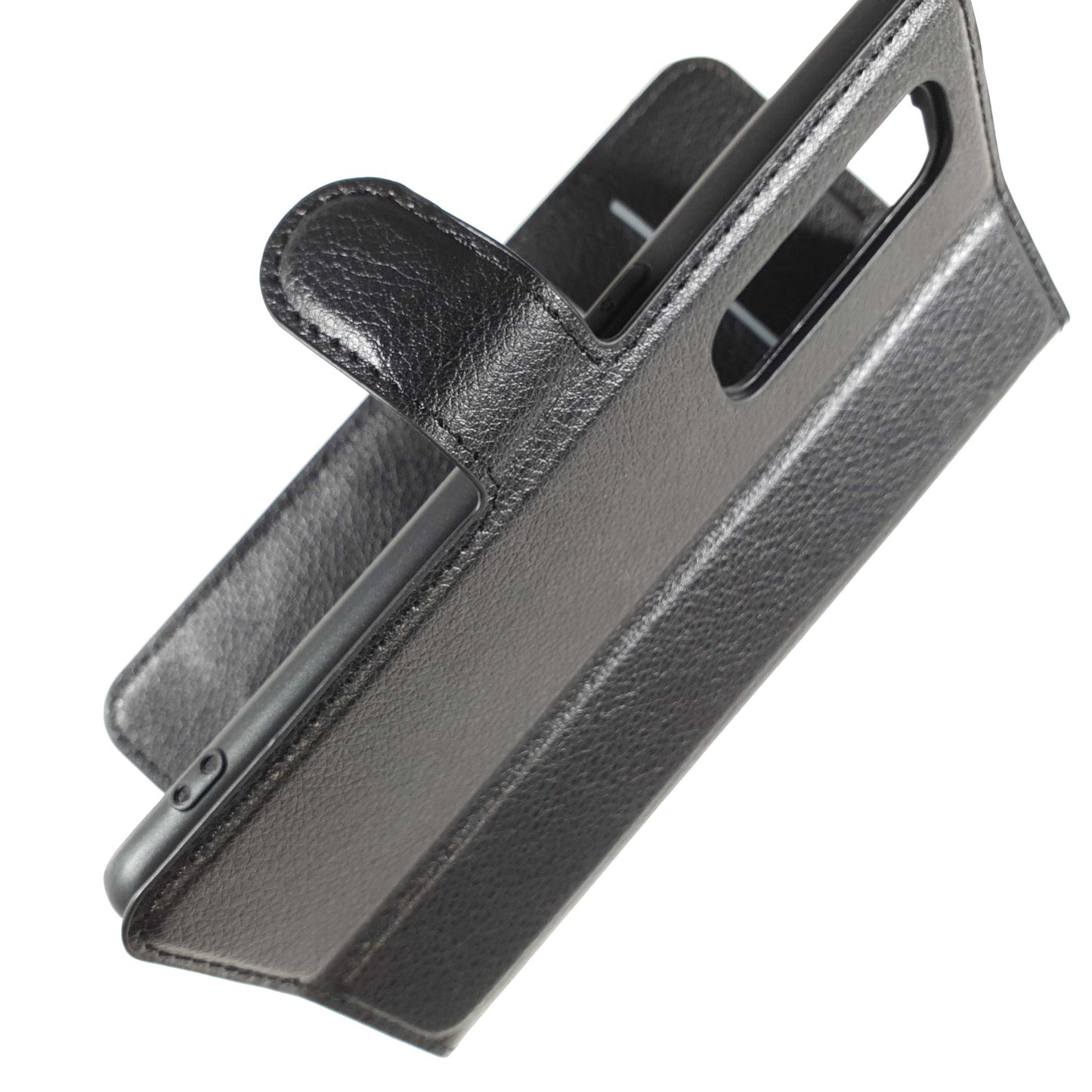 Blacktech Black Wallet Case Folio for OPPO Find X2 Pro NEO Lite with Pockets Cards-Phone Case-Blacktech-www.PhoneGuy.com.au