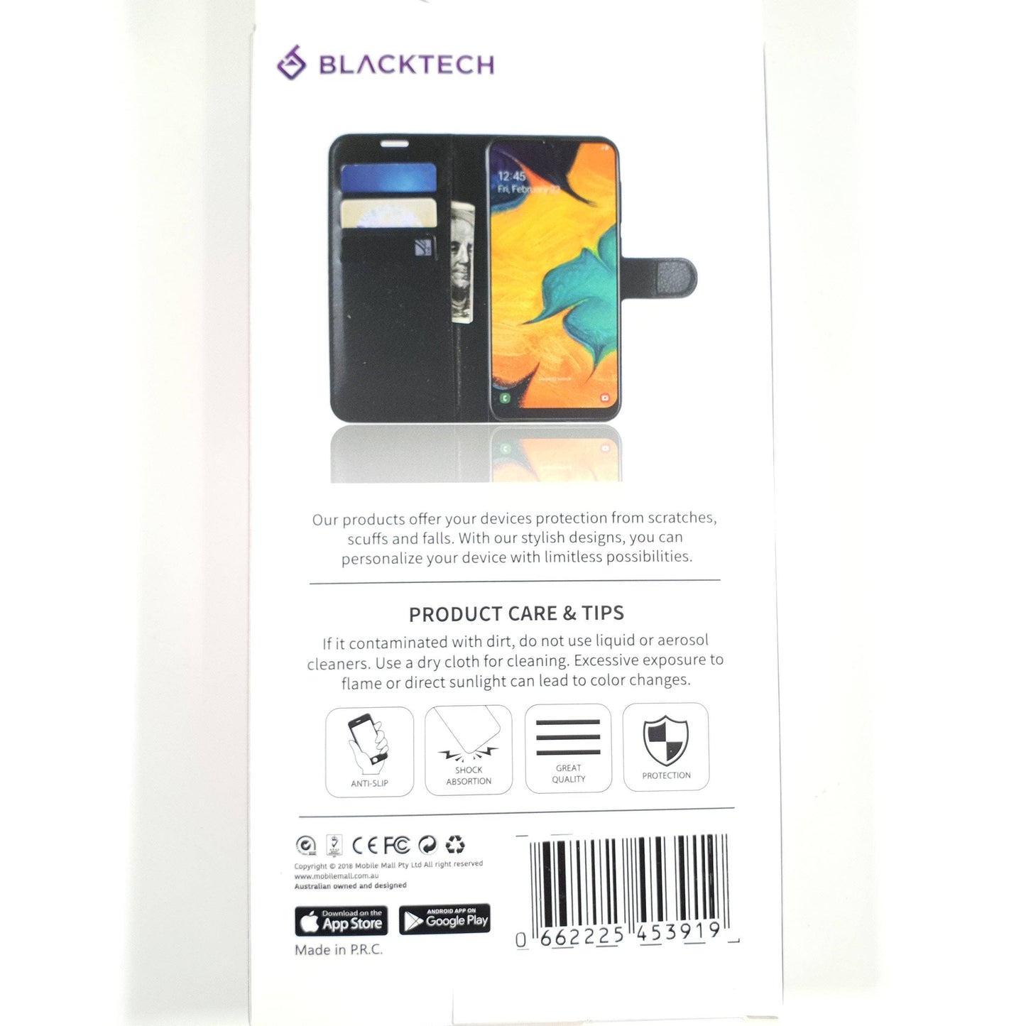 Blacktech Black Wallet Case Folio for OPPO Find X2 Pro NEO Lite with Pockets Cards-Phone Case-Blacktech-www.PhoneGuy.com.au