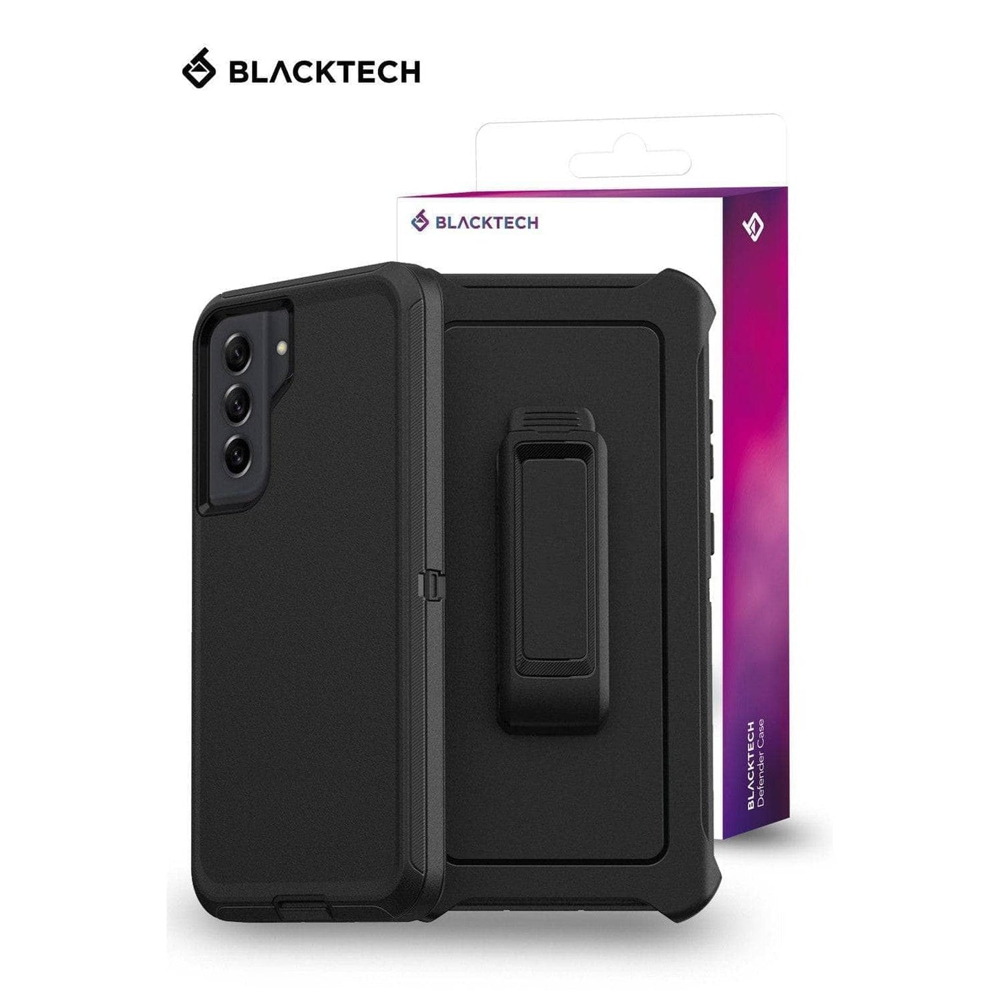 Blacktech Defender HeavyDuty Case for Samsung Galaxy S22 Ultra S22/ S22+-Phone Case-BLACKTECH-www.PhoneGuy.com.au