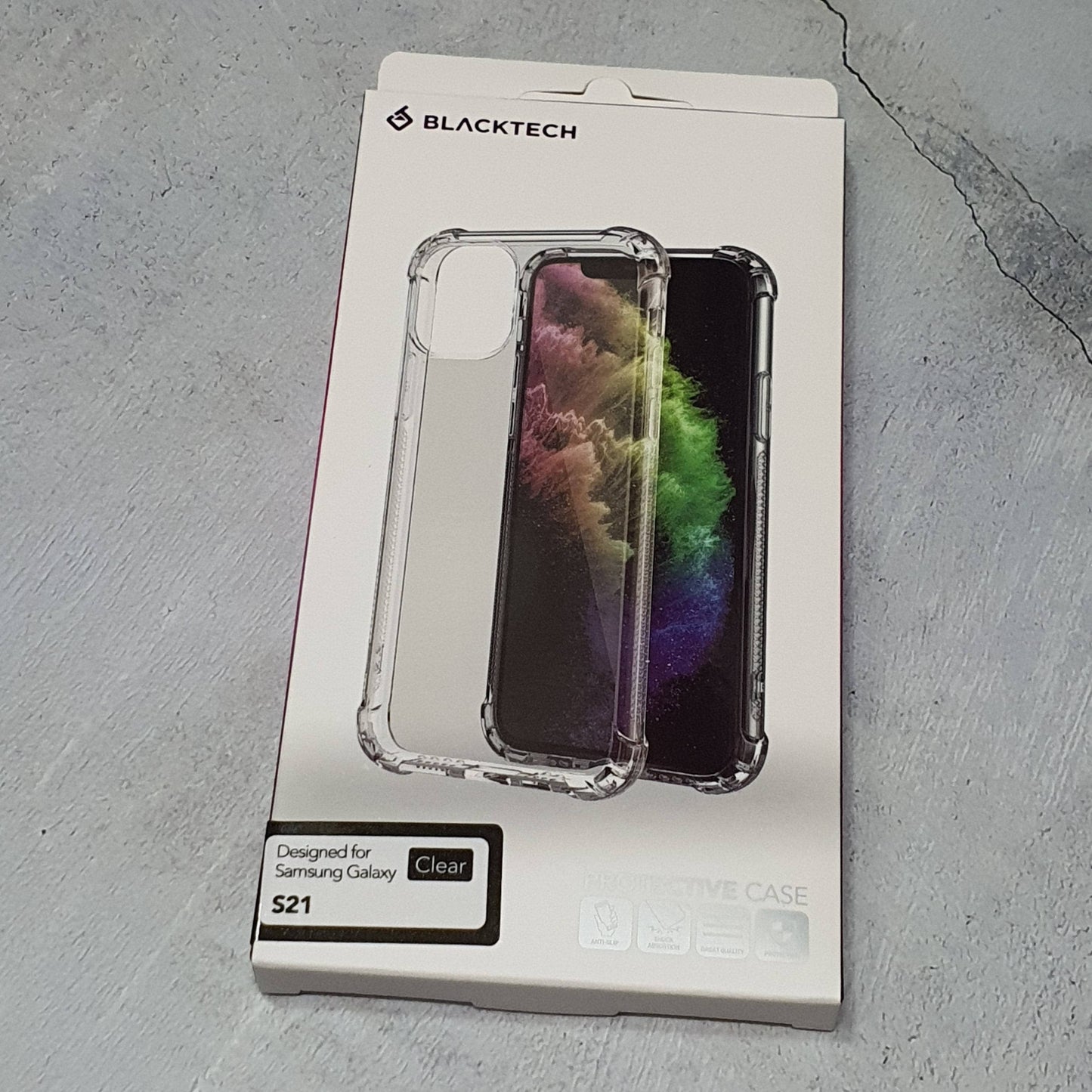 Blacktech Hard Corner Protective Case for Samsung S21 Ultra S21+Clear-Phone Case-Blacktech-www.PhoneGuy.com.au