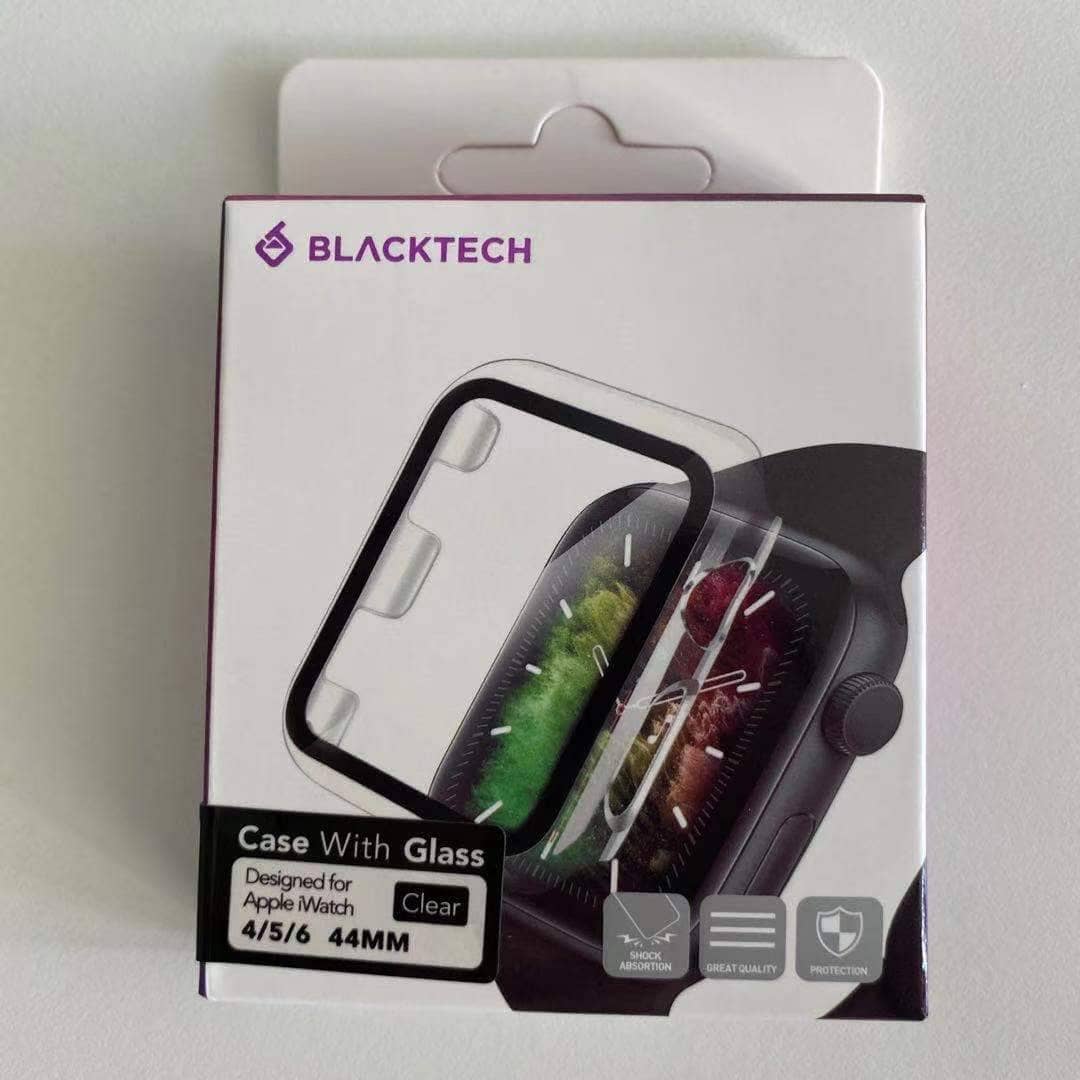 Blacktech Hybrid Bumper Case and Screen Protector for Apple Watch-Watch Accessories-Blacktech-www.PhoneGuy.com.au