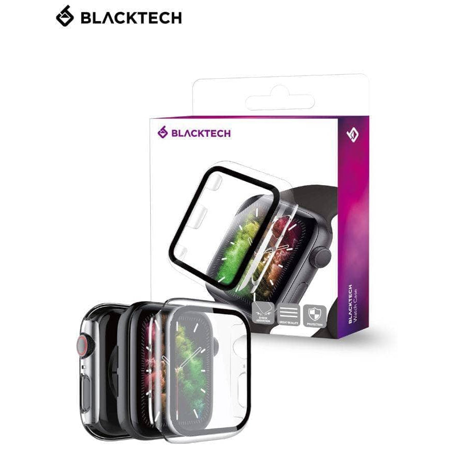Blacktech Hybrid Bumper Case and Screen Protector for Apple Watch-Watch Accessories-Blacktech-www.PhoneGuy.com.au