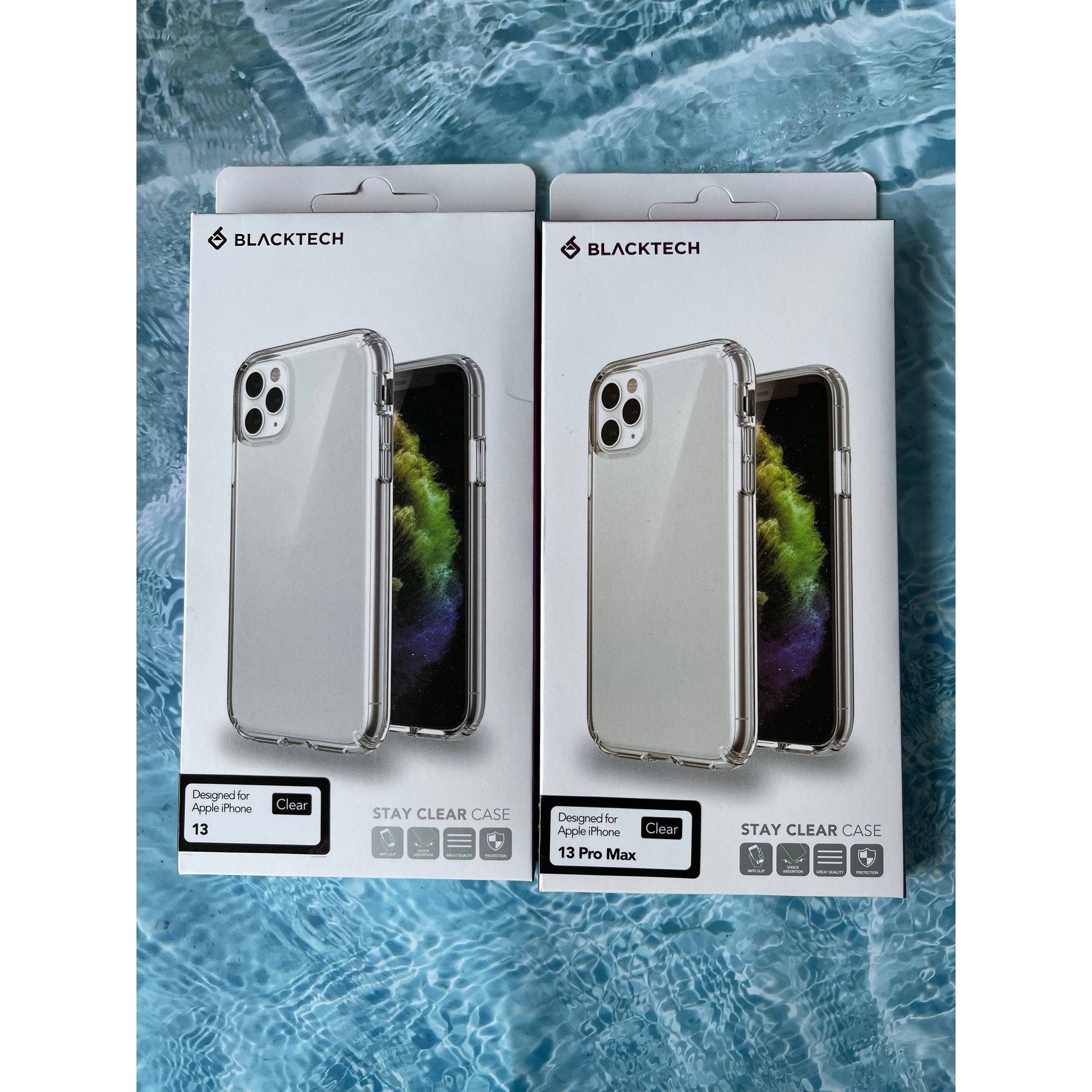 Blacktech Shockproof Case Stay Clear for iPhone 13 Pro max mini 6.1 6.7 5.4-Phone Case-BLACKTECH-www.PhoneGuy.com.au