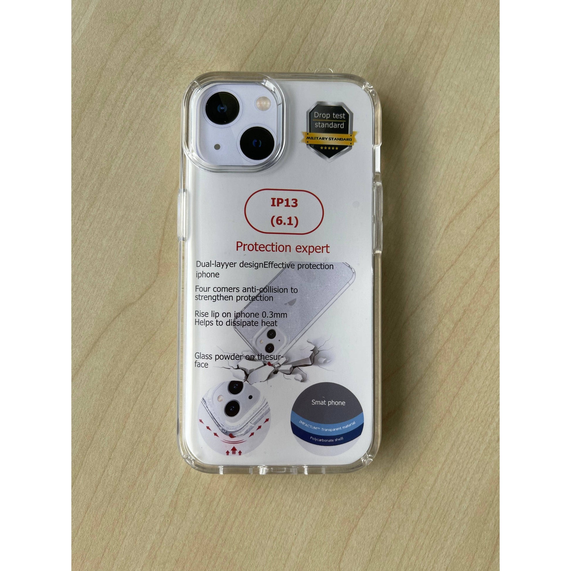 Blacktech Shockproof Case Stay Clear for iPhone 13 Pro max mini 6.1 6.7 5.4-Phone Case-BLACKTECH-www.PhoneGuy.com.au
