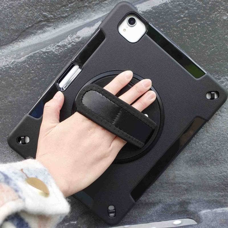 Blacktech Shockproof Case With Hand Strap Handle for iPad Pro Air mini Galaxy Tab-Tablet Case-Blacktech-www.PhoneGuy.com.au