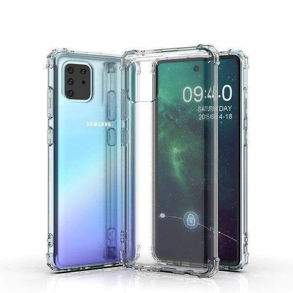 Blacktech Transparent Back Shell Case strong corner for Samsung Galaxy A11 A51 A71 5G-Phone Case-Blacktech-www.PhoneGuy.com.au