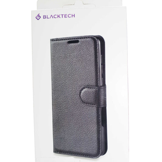 Blacktech Wallet Case Black with ID Cards Pockets for Galaxy A11 A20 A21s A51 A31 A71 4G Folio-Phone Case-Blacktech-www.PhoneGuy.com.au