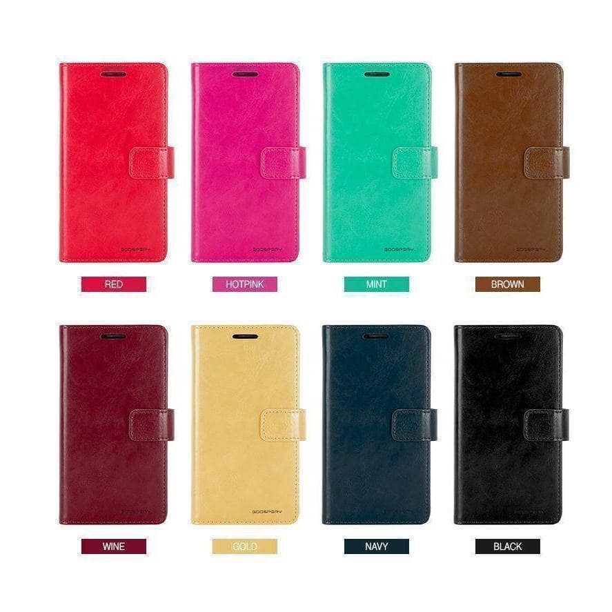 Blue Moon Diary Wallet Flip Case for iPhone 6S 7/8 Plus-Phone Case-Goospery-www.PhoneGuy.com.au