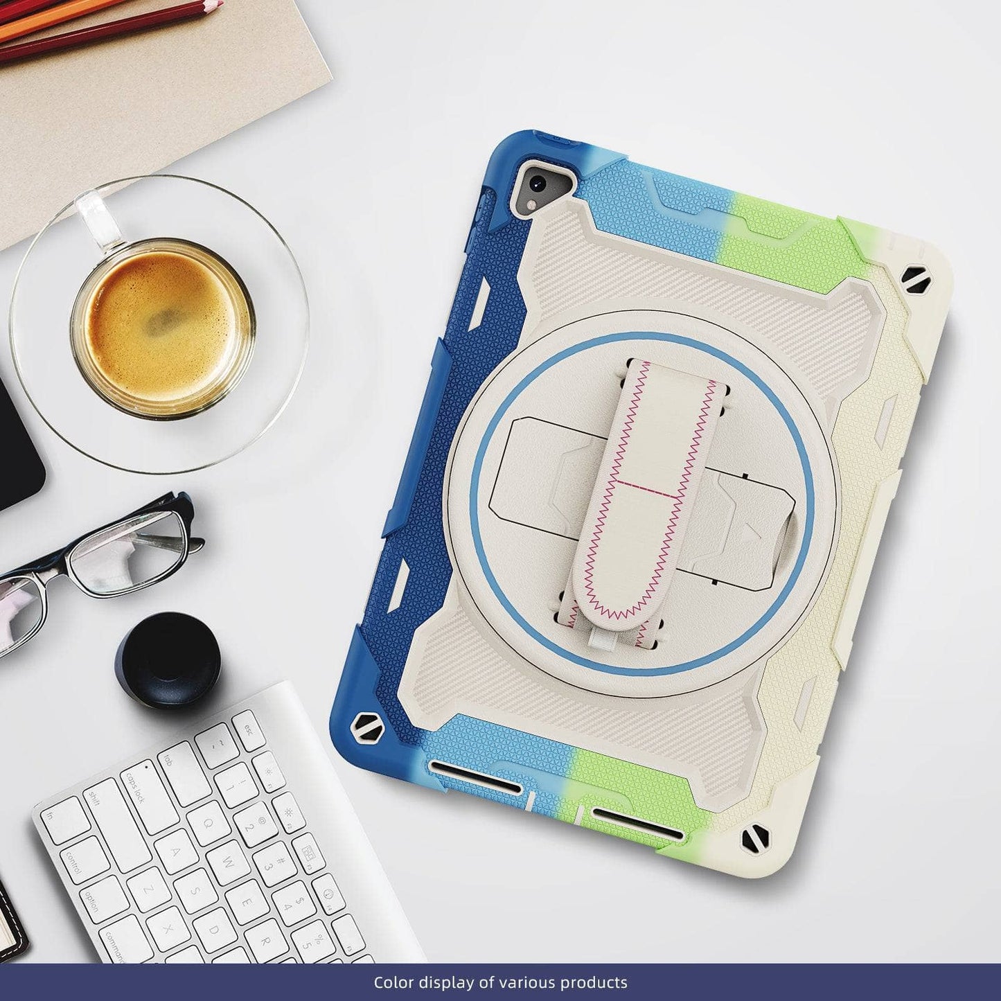 Case For iPad 9.7 2017 2018 Heavy Duty Shockproof Kids Cover For iPad Pro 9.7 inch 5th Generation Tablet Case Shoulder Strap-iPad Case-MASCOTS-www.PhoneGuy.com.au