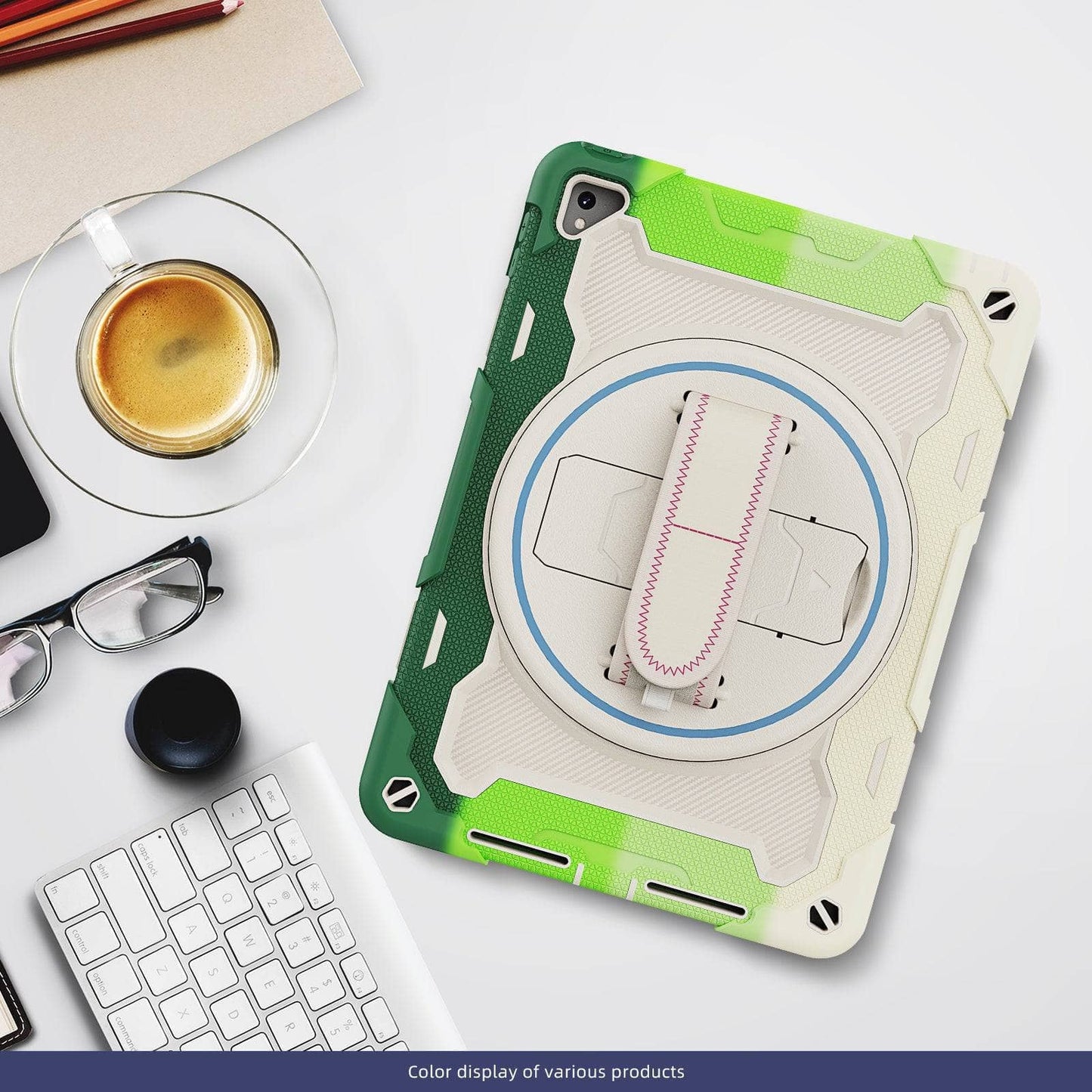 Case For iPad 9.7 2017 2018 Heavy Duty Shockproof Kids Cover For iPad Pro 9.7 inch 5th Generation Tablet Case Shoulder Strap-iPad Case-MASCOTS-www.PhoneGuy.com.au