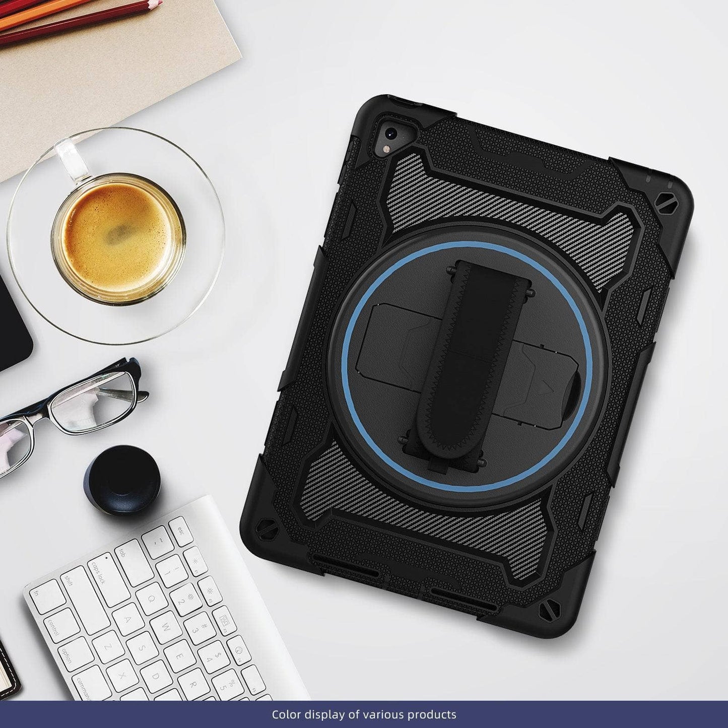 Case For iPad 9.7 2017 2018 Heavy Duty Shockproof Kids Cover For iPad Pro 9.7 inch 5th Generation Tablet Case Shoulder Strap-iPad Case-MASCOTS-www.PhoneGuy.com.au
