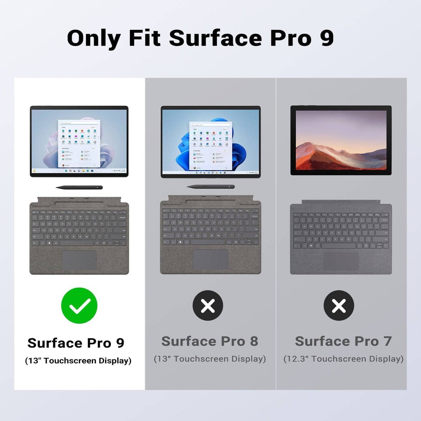 Case for Microsoft Surface Pro 9 / Pro 9 5G 13-Inch 2022 Protective Rugged Cover-Surface Pro Case-Generic-www.PhoneGuy.com.au