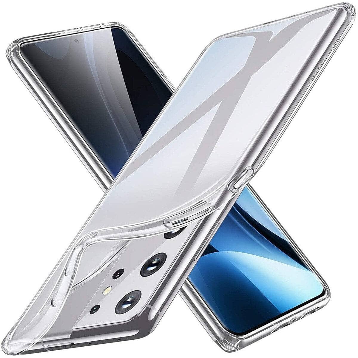 Clear rubber Case for Samsung Galaxy S21 Ultra S21+ S21 Slim Soft Bumper-Phone Case Clear Rubber-Generic-www.PhoneGuy.com.au