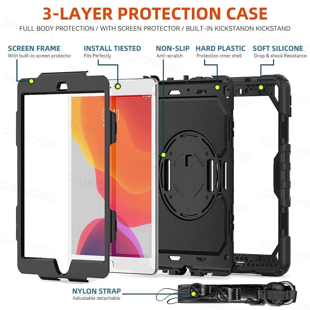 DANYCASE Heavy Duty iPad Case For 10.2 9th Generation Cover For 2018 iPad 9.7 Air 3 4 10.9 2021 Pro 11 12.9 Mini 6 5-iPad Case-DANYCASE-www.PhoneGuy.com.au
