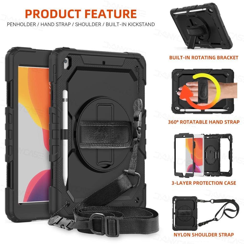 DANYCASE Heavy Duty iPad Case For 10.2 9th Generation Cover For 2018 iPad 9.7 Air 3 4 10.9 2021 Pro 11 12.9 Mini 6 5-iPad Case-DANYCASE-www.PhoneGuy.com.au
