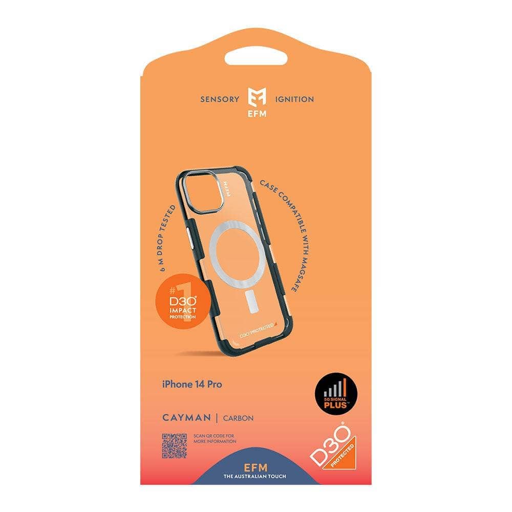 EFM Cayman Case Armour with D3O 5G Signal Plus - For iPhone 13 (6.1")/iPhone 14 (6.1")-Cases - Cases-EFM-www.PhoneGuy.com.au