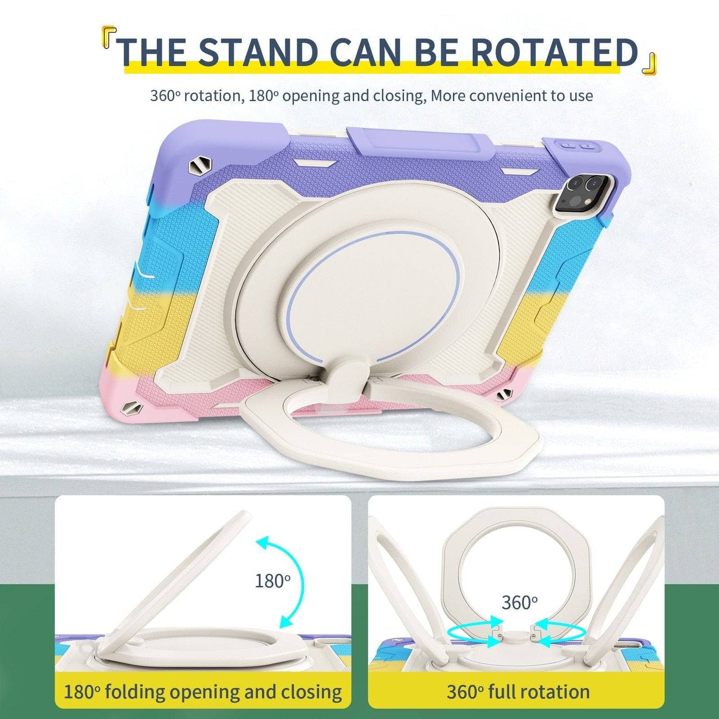 For iPad Pro 11 2021 Air 4 10.9 inch Case For iPad Air 5 2022 Heavy Duty Cover 360°Rotation Shockproof Kids Silicon Tablet Cover-iPad Case-iPadXERO-www.PhoneGuy.com.au