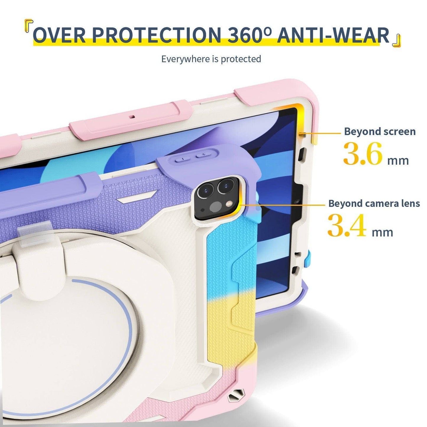 For iPad Pro 11 2021 Air 4 10.9 inch Case For iPad Air 5 2022 Heavy Duty Cover 360°Rotation Shockproof Kids Silicon Tablet Cover-iPad Case-iPadXERO-www.PhoneGuy.com.au