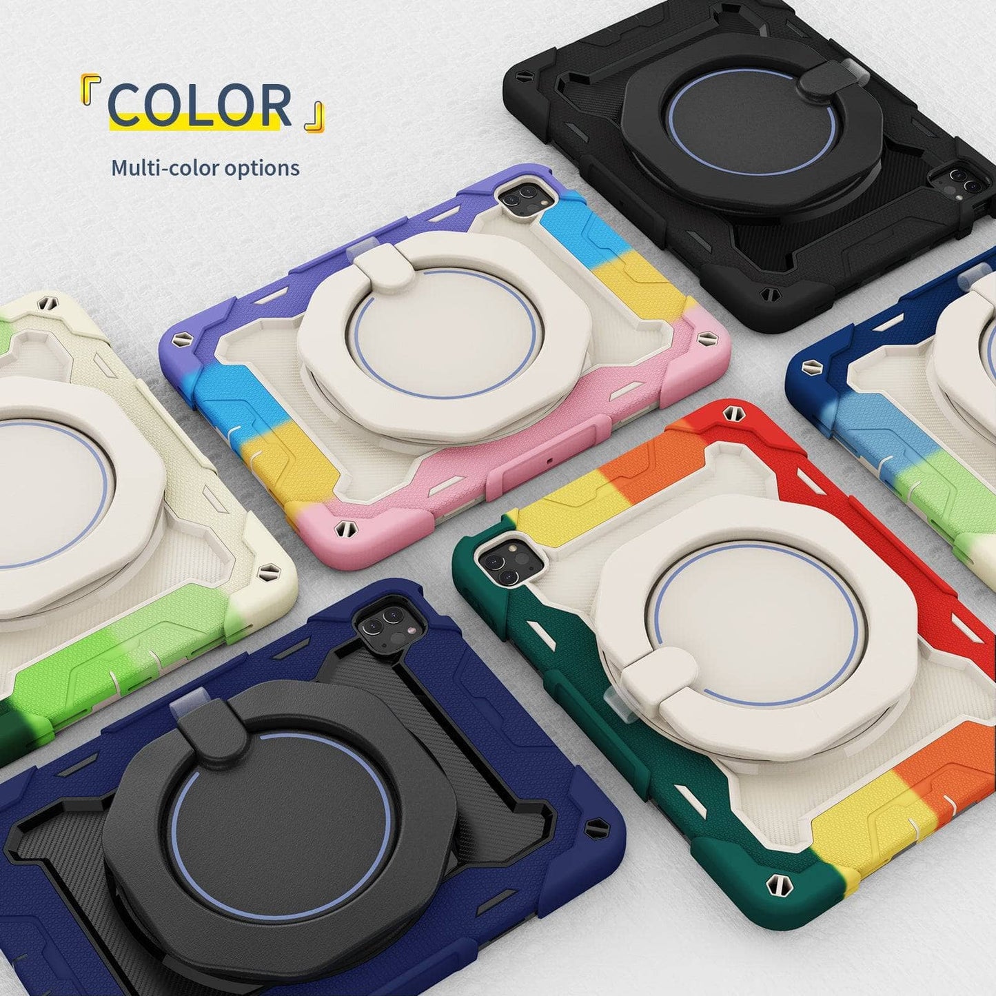 For iPad Pro 11 2021 Air 4 10.9 inch Case For iPad Air 5 2022 Heavy Duty Cover 360°Rotation Shockproof Kids Silicon Tablet Cover-iPad Case-iPadXERO-www.PhoneGuy.com.au
