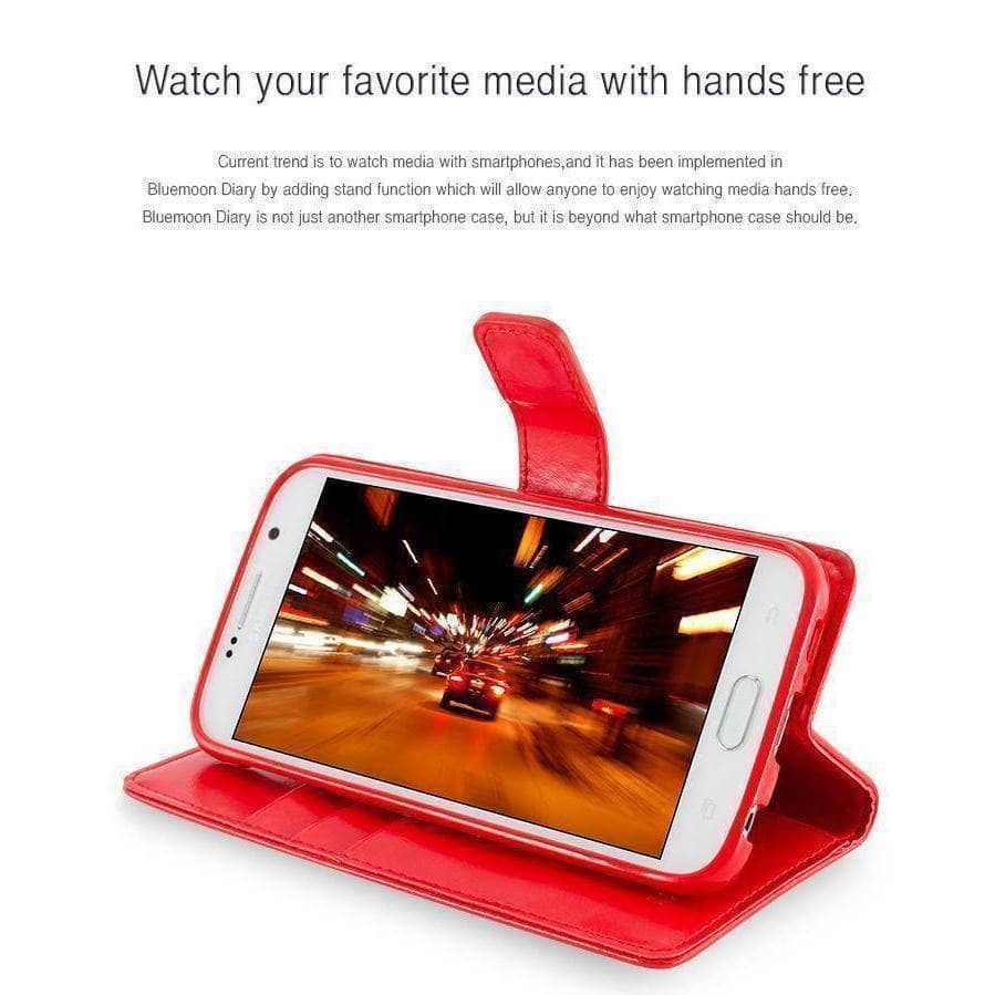 Goospery Blue Moon Diary Case for iPhone 11 6.1 inch Folio Flip Wallet Cards Pockets-Phone Case-Goospery-www.PhoneGuy.com.au