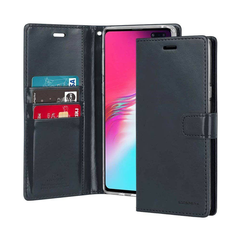 Goospery Blue Moon Diary for Samsung Galaxy S10/10+ Folio Wallet Case-Phone Case-Goospery-www.PhoneGuy.com.au