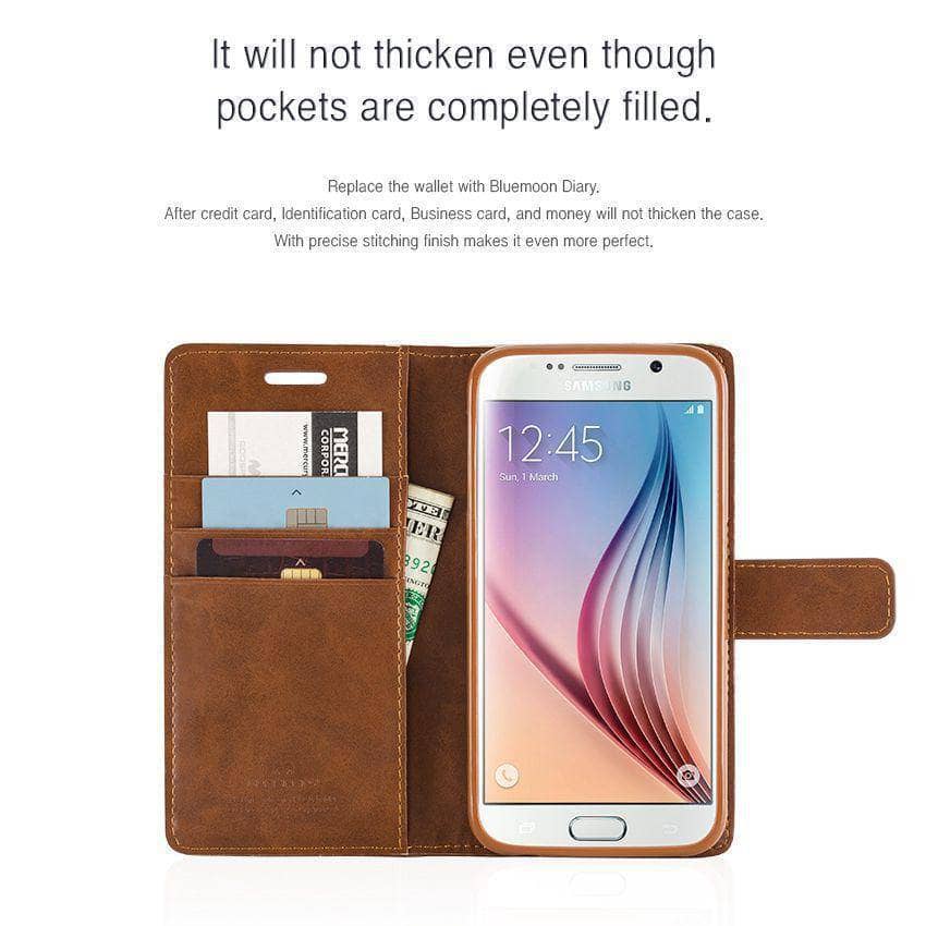 Goospery Blue Moon Diary for Samsung Galaxy S10/10+ Folio Wallet Case-Phone Case-Goospery-www.PhoneGuy.com.au