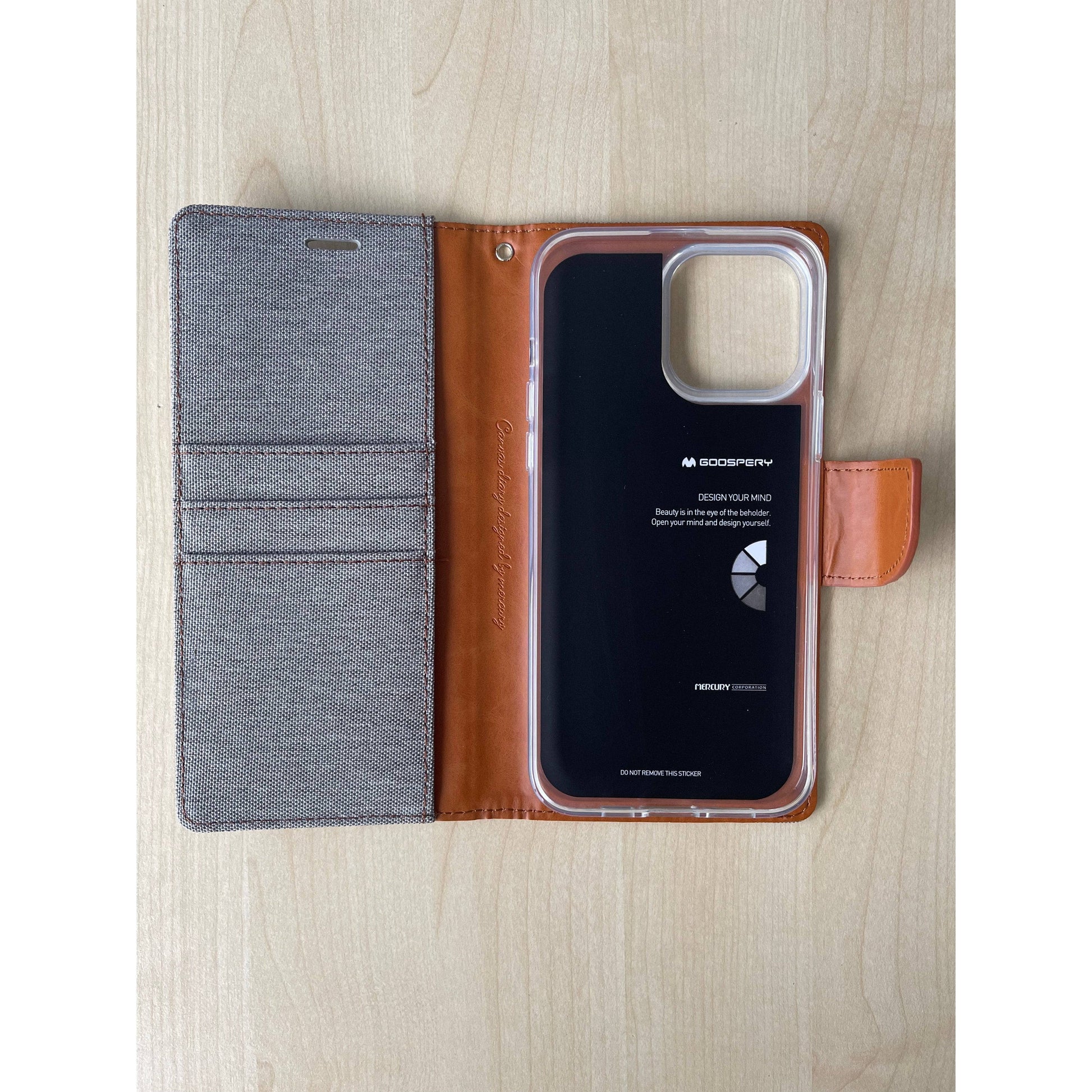 Goospery Canvas Diary Case for iPhone 13 Pro Max/13 Pro/13/ 13 mini-Phone Case-Goospery-www.PhoneGuy.com.au