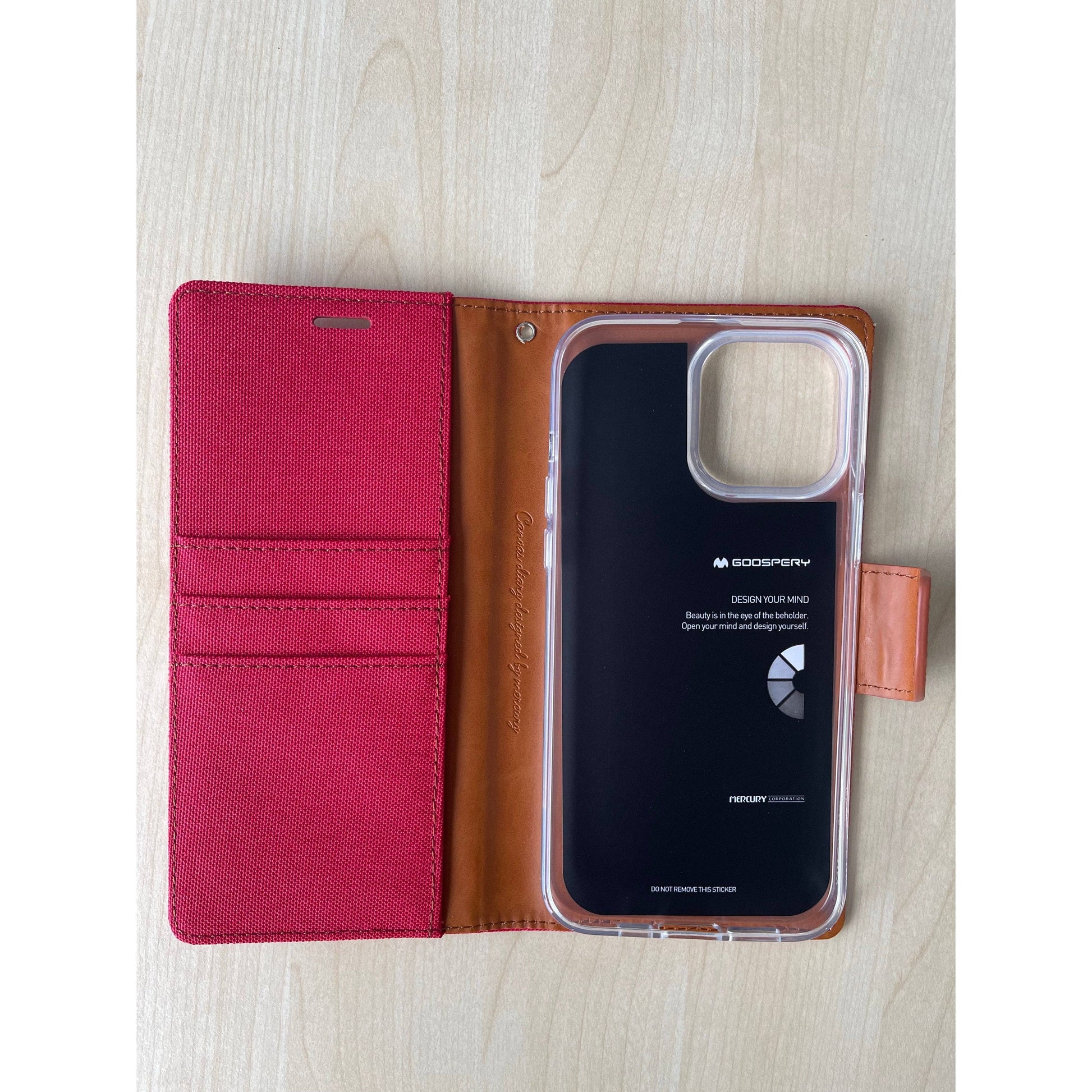 Goospery Canvas Diary Case for iPhone 13 Pro Max/13 Pro/13/ 13 mini-Phone Case-Goospery-www.PhoneGuy.com.au
