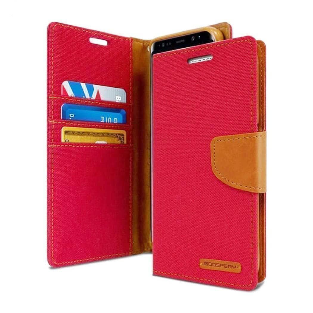 Goospery Canvas Diary Denim Case for iPhone Xs Max iPhone XR Flip Card Pockets-Phone Case-Goospery-www.PhoneGuy.com.au