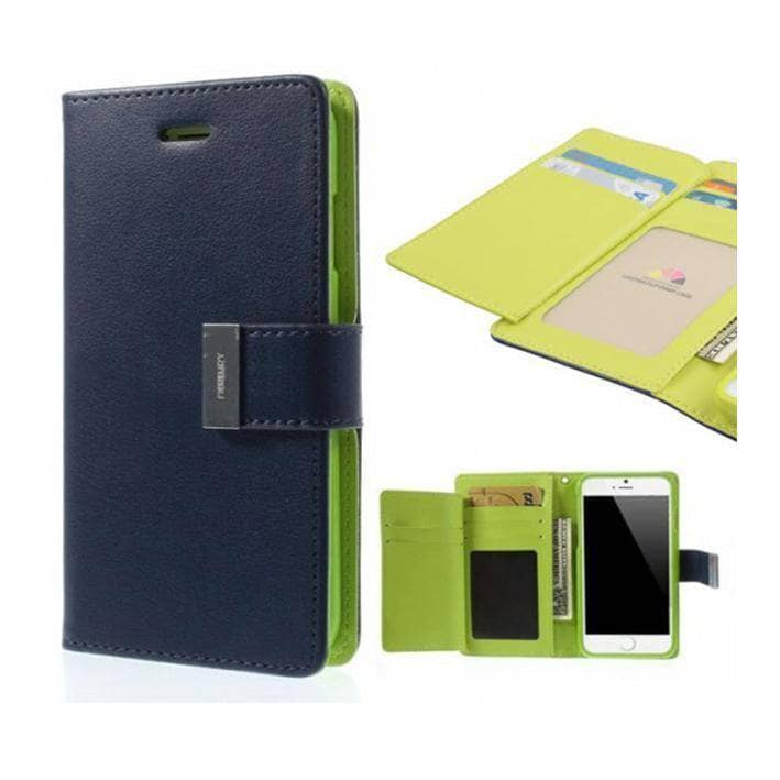 Goospery Rich Diary Folio Extra Flap Case for iPhone Xs Max/ XR/ iPhone 8 Plus-Phone Case-Goospery-www.PhoneGuy.com.au