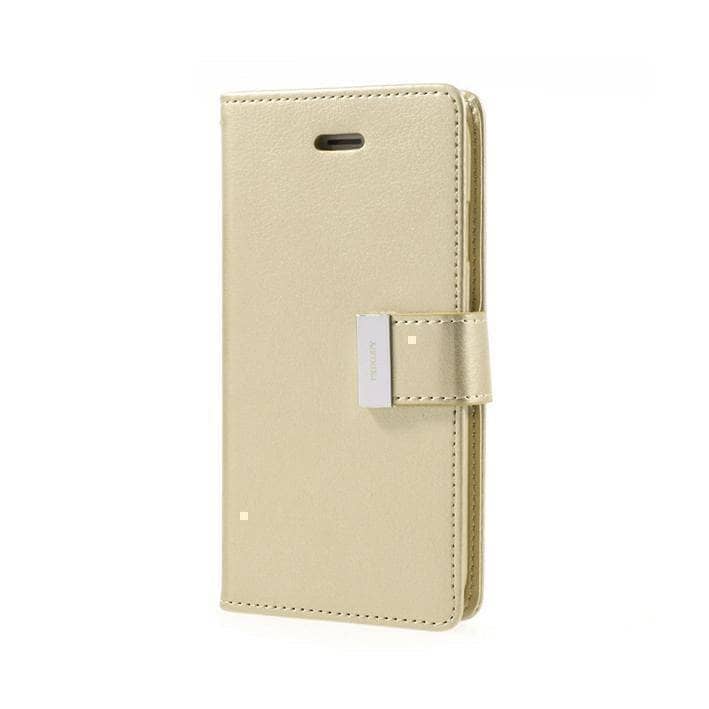 Goospery Rich Diary Folio Extra Flap Case for iPhone Xs Max/ XR/ iPhone 8 Plus-Phone Case-Goospery-www.PhoneGuy.com.au