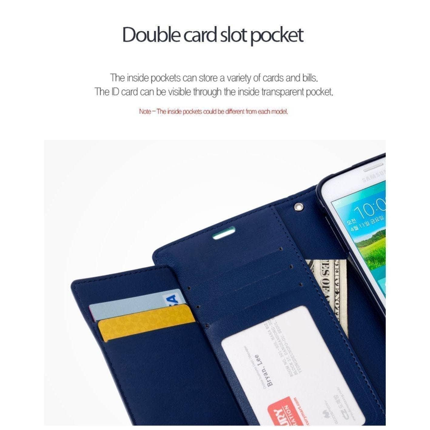 Goospery Rich Diary Folio Extra Flap Case for iPhone Xs Max/ XR/ iPhone 8 Plus-Phone Case-Goospery-www.PhoneGuy.com.au