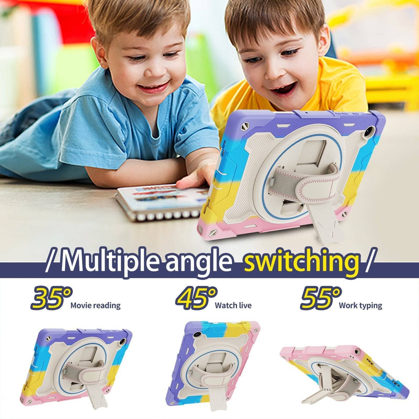 Heavy Duty Case For Samsung Galaxy Tab A8 10.5 inch 2021 X200 X205 Case Shock Proof Full Body Kids Children Safe Tablet Cover-Tablet Case-MASCOTS-www.PhoneGuy.com.au