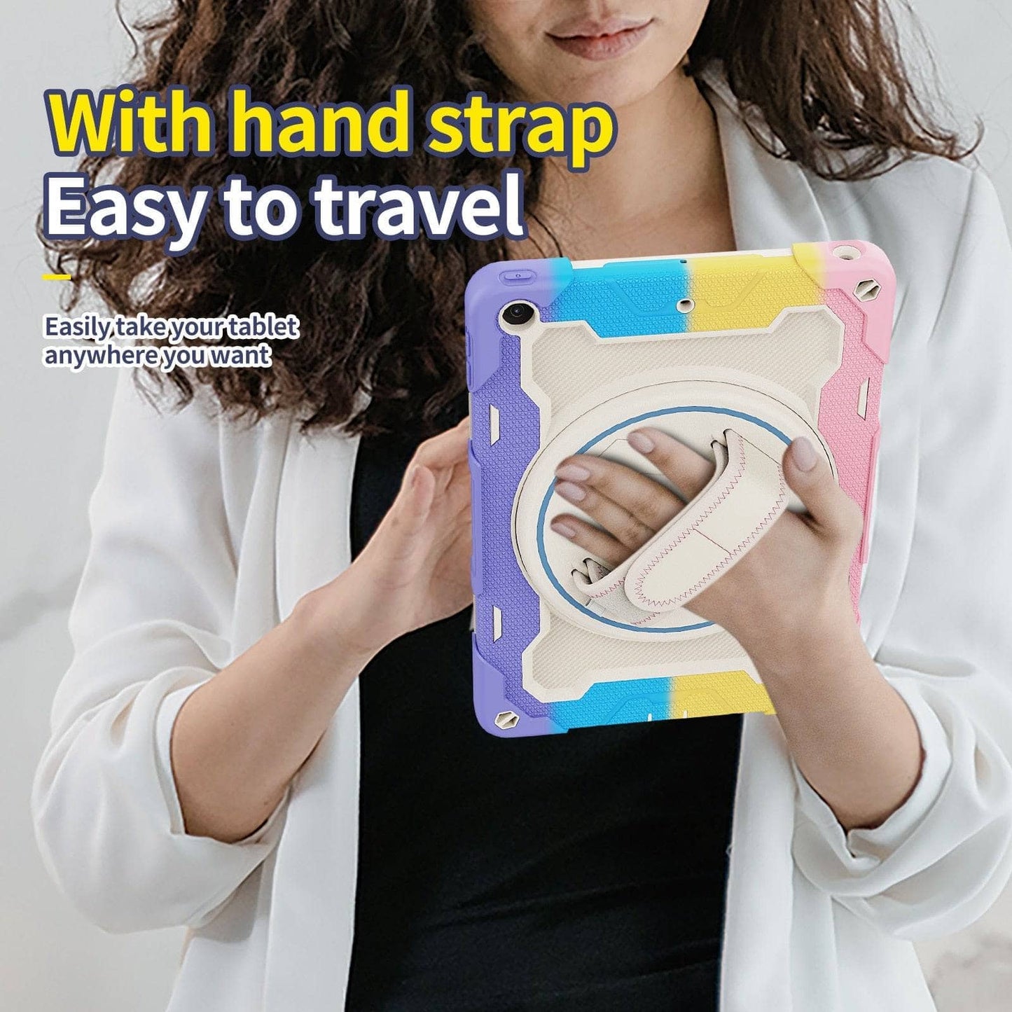 Heavy Duty Case For iPad 10.2 7th 8th 9th 2019 2020 2021 10.2 inch Cover Hand-held Shock Proof Cover Full Body Handle Kids Case-iPad Case-MASCOTS-www.PhoneGuy.com.au