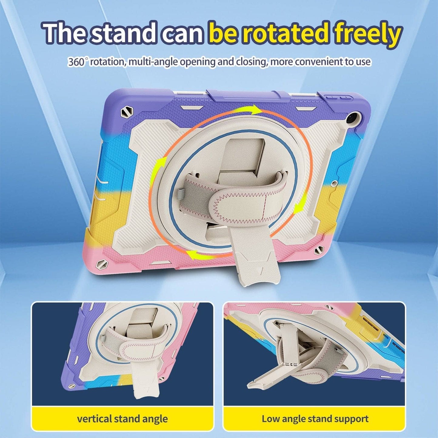 Heavy Duty Case For iPad 10.2 7th 8th 9th 2019 2020 2021 10.2 inch Cover Hand-held Shock Proof Cover Full Body Handle Kids Case-iPad Case-MASCOTS-www.PhoneGuy.com.au